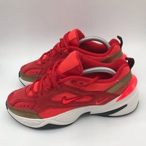 nike women’s  m2k tekno red suede